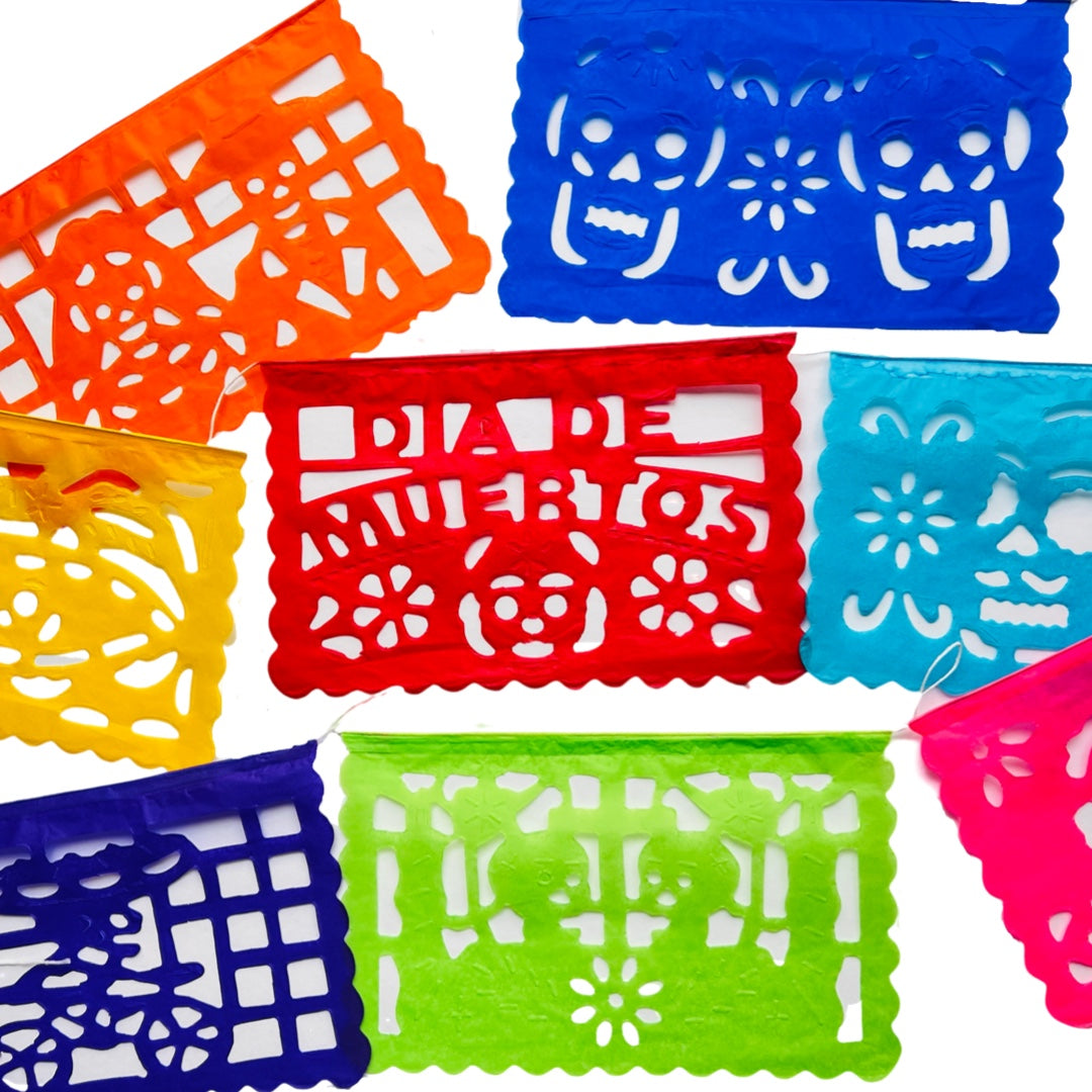 Check Out Our Selection Of The Highest Quality Dia De Los Muertos Papel Picado Small Rectangle 0440